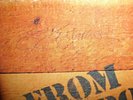 Beatles Liverpool Box signed by George and Ringo COA