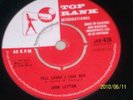 *JOHN LEYTON*TELL LAURA I LOVE HER*1960*V RARE*JAR-426*