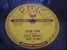 LITTLE JUNIOR'S BLUE FLAMES FEELIN GOOD 78 RPM RECORD