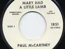 Paul McCartney 45 - Mary Had A Little Lamb - Promo - M-