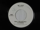 PAUL MCCARTNEY test press 45 MY LOVE  Gramophone Co.LTD