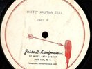 78 RPM RARE DANCE BAND WHITEY KAUFMAN TEST ACITATE / EE