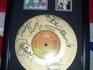 CLASH SIGNED WHITE RIOT 7 FRAMED PHOTO PUNK GOLD DISC
