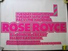 HACIENDA  ROSE ROYCE  GIG POSTER  FACTORY RECORDS
