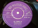 ELVIS PRESLEY, ALL SHOOK UP, HMV PURPLE/SILVER 7
