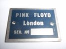 VERY RARE PINK FLOYD SPEAKER RIG PLAQUE KNEBWORTH 75