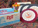 Vintage Red Raven Magic Mirror & Movie Records with Box