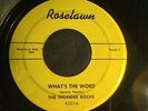 Thunder rocks What's the word rocking Instrumentals