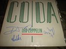 led zeppelin coda lp -- SIGNED