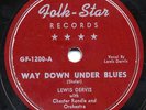 Rare Blues 78- Lewis Dervis - Way Down Under Blues - M-