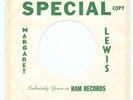 Rare '61 RAM A-2331 LA Margaret Lewis 45 EP Sleeve only