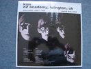 KISS LIVE 2 LP CLEAR VINYL 'O2 ACADEMY' LONDON RARE