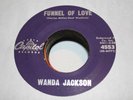 ROCKABILLY 45 WANDA JACKSON Funnel of Love VG++/NM