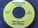 SOUL PATROL on HIGHLAND rare 70's Northern Soul*HEAR*