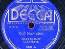 Jolly Boys of Lafayette Cajun 78 on Decca 5431