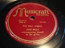 LEAD BELLY MUSICRAFT 226 BLUES 78 RPM E-