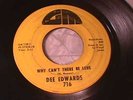 DEE EDWARDS Why Can't There Be Love FUNK SOUL 45 HEAR