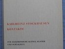 STOCKHAUSEN Kontakte   ORIG WER 60009 GER-60  MINT