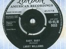 LARRY WILLIAMS BABY, BABY 1959 - ORIG UK LONDON 45 MINT