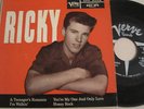 RICKY NELSON 1st EP 4 Songs + PS 1957 TEENAGERS ROMANCE