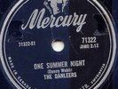 THE DANLEERS -ONE SUMMER NIGHT -78 RPM -DOOWOP 1958VG++