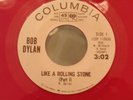 BOB DYLAN ,LIKE A ROLLING STONE. PINK 45.PROMO