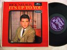 RICK NELSON LP ITS UP TO YOU LONDON UK 1ST 1963 SUPERB