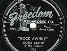 1st Rock N Roll Record? Rare GOREE CARTER Rock Awhile