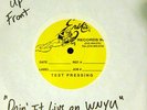 Up Front, Doin' It Live on WNYU, TEST PRESS