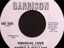 BOBBY & WALLACE UNUSUAL LOVE RARE SOUL PROMO 45 HEAR IT