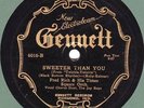 78 Gennett Fred Rich Times Square Orch.  Sweeter Than