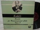 STARKER unaccompanied cello Kodaly PERIOD SPL 510 LP