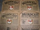 4x BROADCAST 8” 78RPM RECORDS (RARE AUSTRALIAN LABEL)