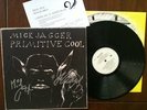 MICK JAGGER PRIMITIVE COOL LP SIGNED JEFF BECK & MICK
