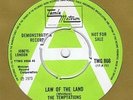 TEMPTATIONS, LAW OF THE LAND Green White Motown Demo 7