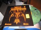 HELLHAMMER Satanic Rites green splattered vinyl rare LP
