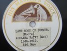 ADELINA PATTI UNPUB SPECIAL TEST PRESSING 1905 MINT