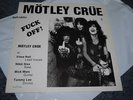 Motley crue rare bootleg **** off lp vinyl 26/200