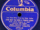 RUDY VALLEE ON BLUE WAX COLUMBIA 2773-D  VG+