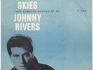JOHNNY RIVERS Blue Skies RARE Denmark p/s teen 45 HEAR