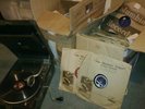 HMV Portable Gramophone plus 78 Records (about 300)