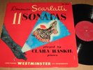 Scarlatti 11 sonatas CLARA HASKIL piano Westminster '51