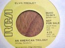 Elvis Presley 'An American Trilogy' 45 RPM Promo NM