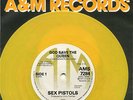 SEX PISTOLS= GOD SAVE THE QUEEN YELLOW VINYL  UNPLAYED