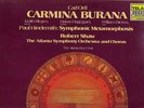 Carmina Burana/ ROBERT SHAW  2LP TELARC'sBestDG10056/7