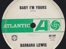 BARBARA LEWIS BABY I'M YOURS 45 1965 R&B Van McCoy