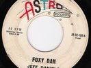 JEFF DANIELS Foxy Dan ASTRO Rock n' Roll Rockabilly AL