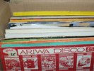 Box of records - mostly reggae and soca