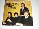 THE BEATLES YES IT IS/TICKET TO RIDE PICTURE SLEEVE