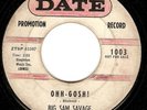 Tittyshaker Rockabilly 45 BIG SAM SAVAGE Ohh-Gosh HEAR